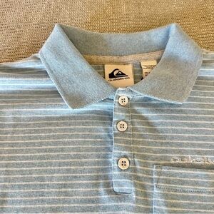 New Quicksilver Boys Light Blue Polo